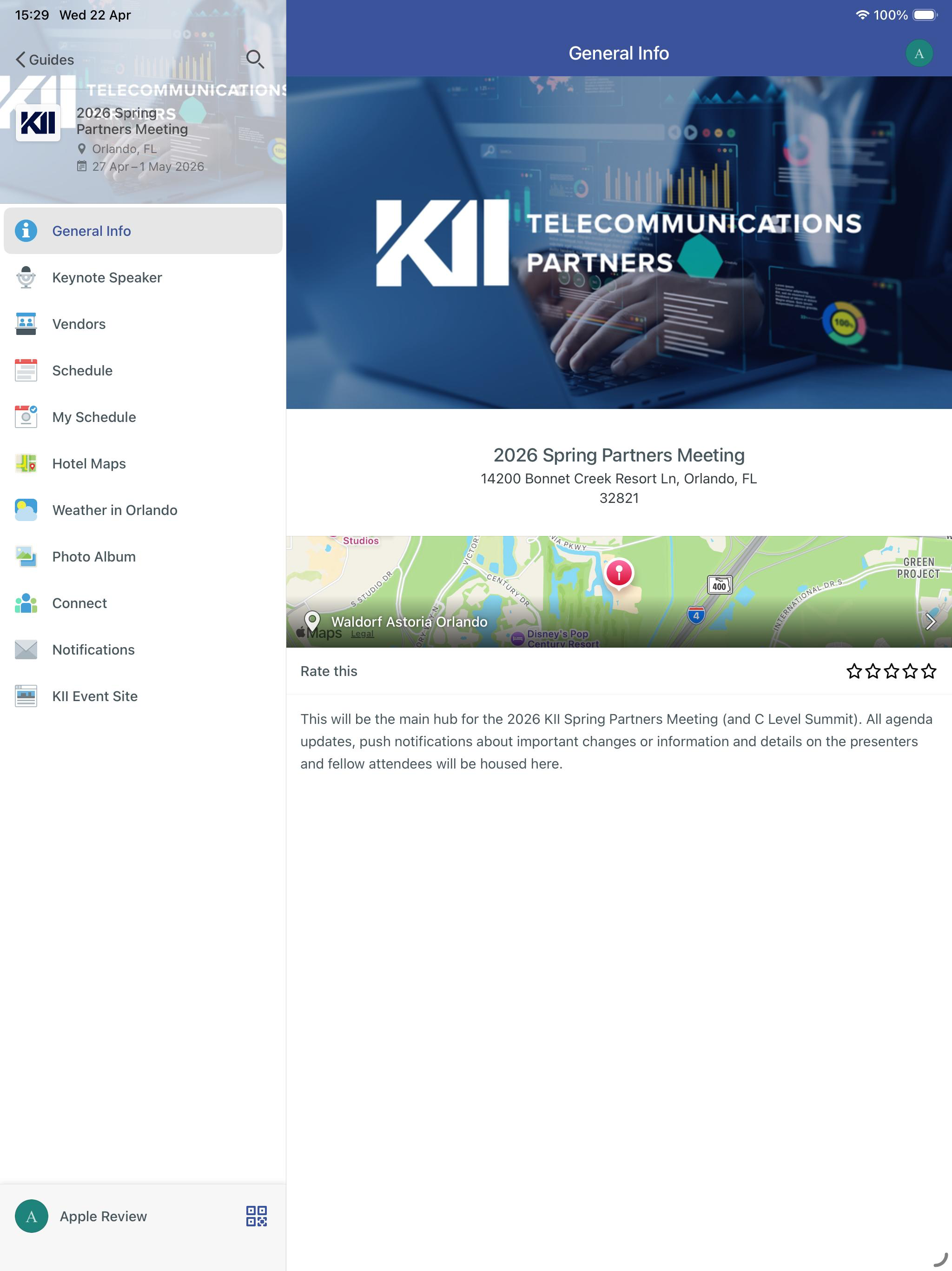 KII Partners Meeting App