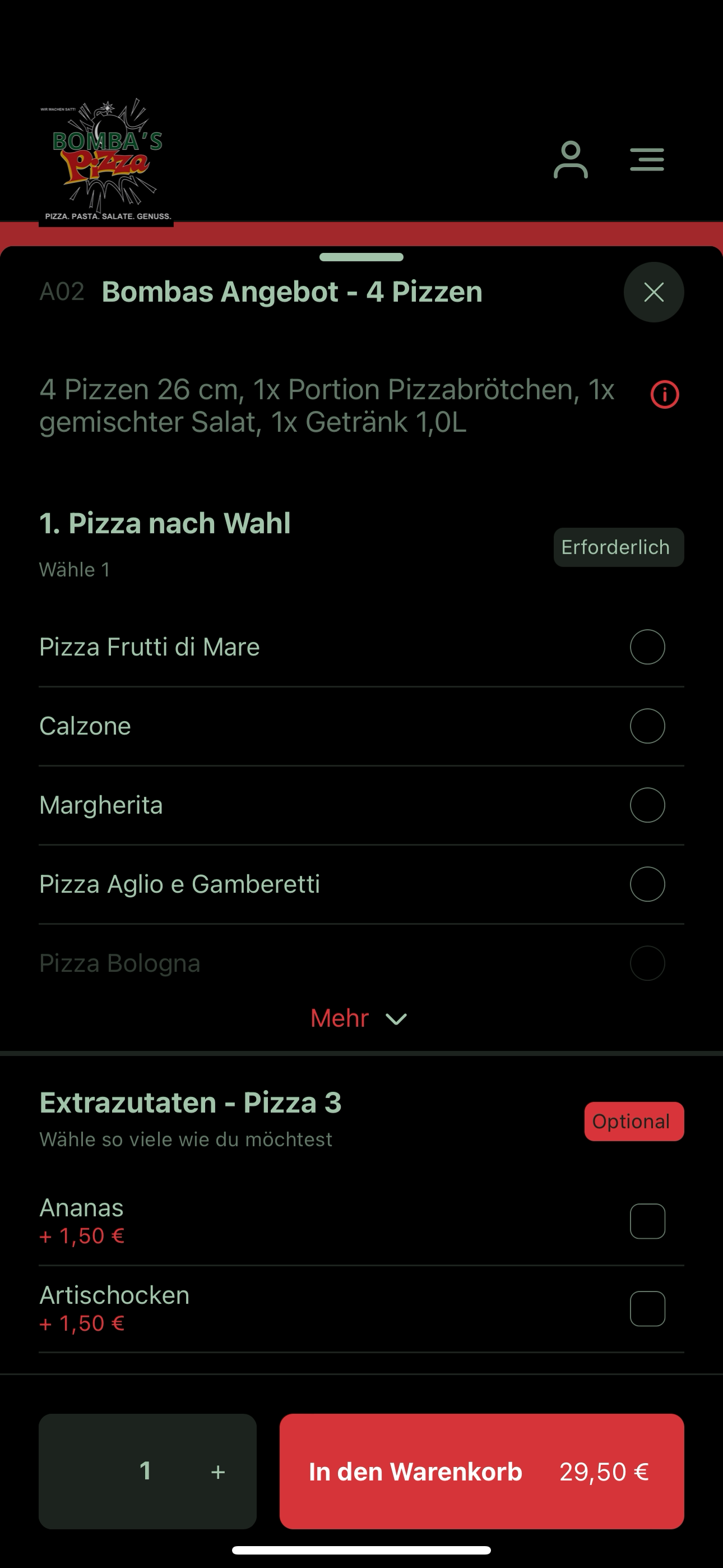 Bomba's Pizza