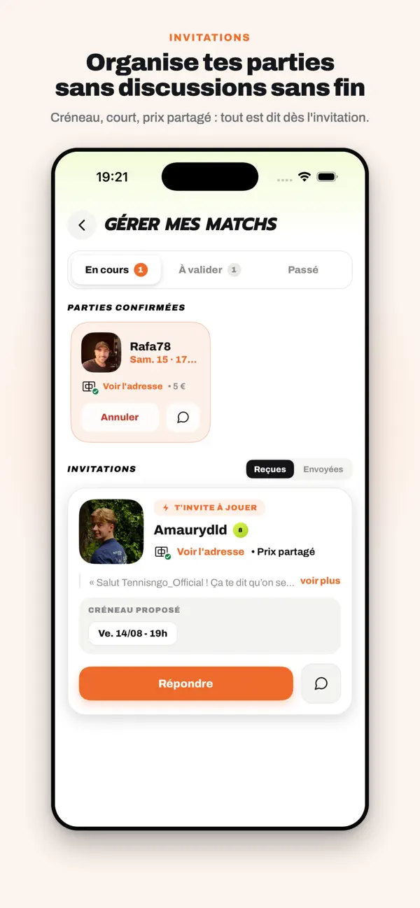 Screenshot #3 pour Tennisngo : Le Tennis Connecté