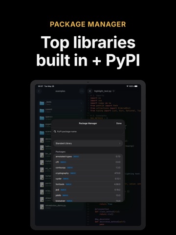 Pythona - Python 3 IDE iPad screenshot 4