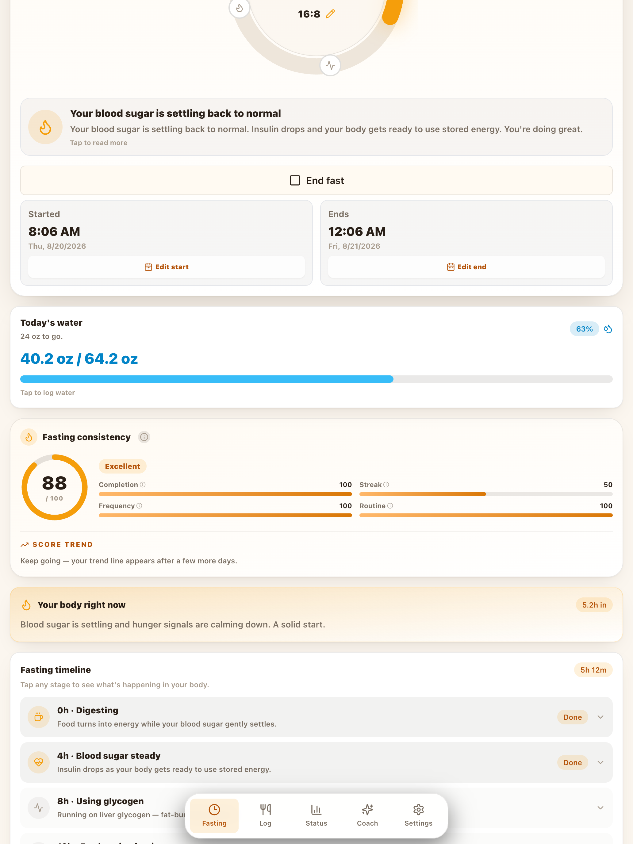 Jihora: Fasting Tracker screenshot 11