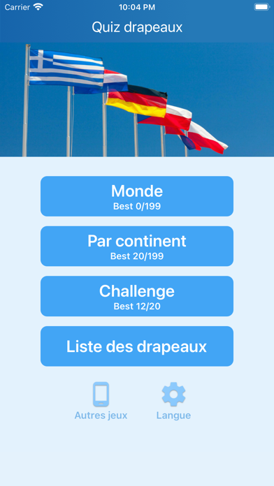 Drapeaux des pays - Quiz iPhone screenshot 4