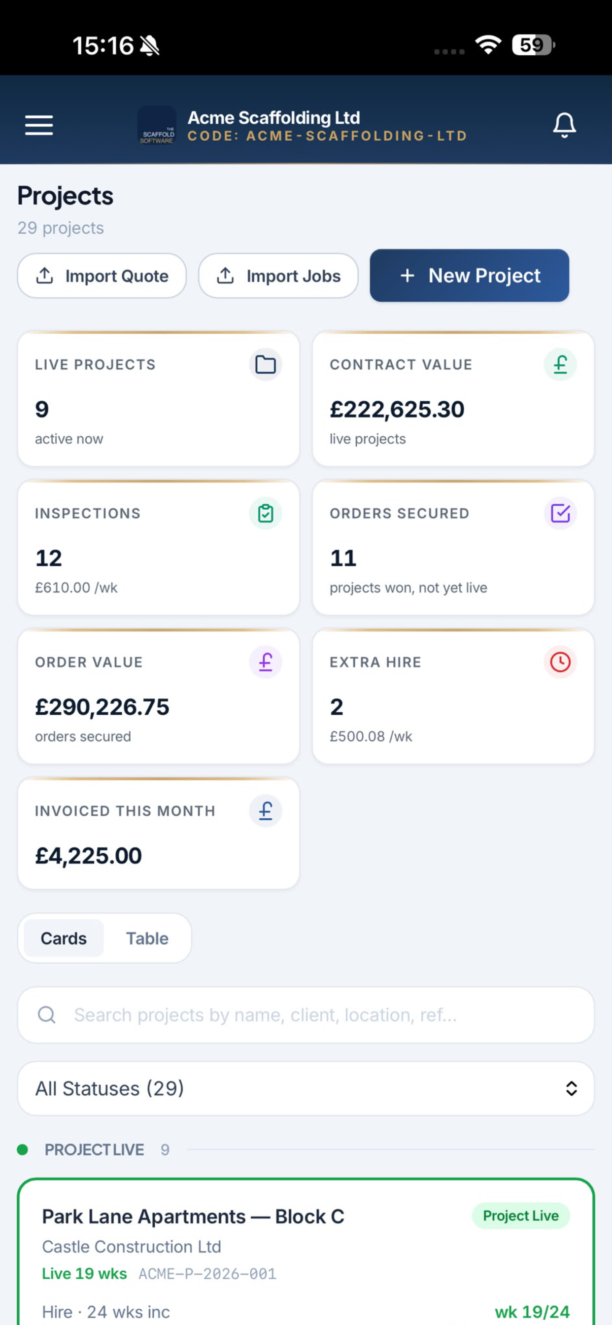 The Scaffold Software screenshot 3
