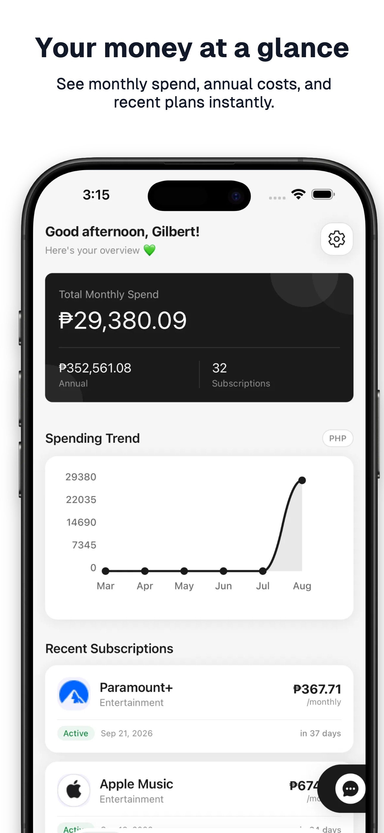 Screenshot 5 of Subscription Tracker: Sabsi