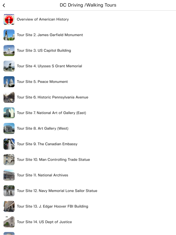 Screenshot #4 pour DC Driving/Walking Tours