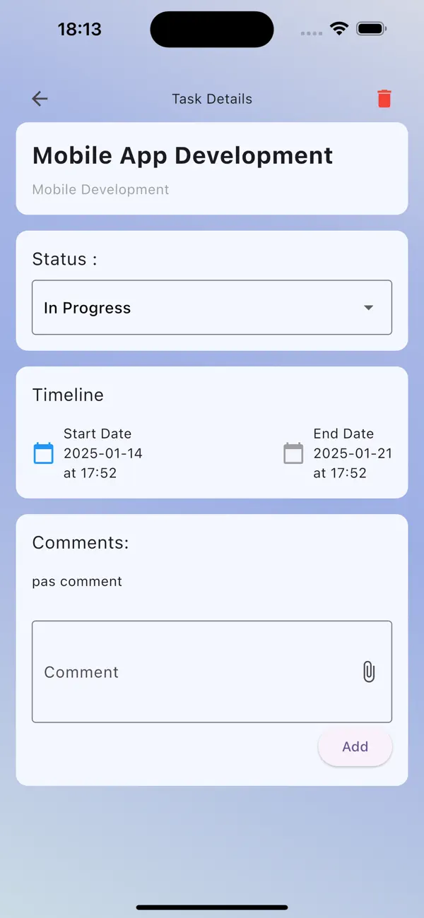 #1. TaskFlow: Simple Project Timer (iOS) De: Siham Ben Rahhal
