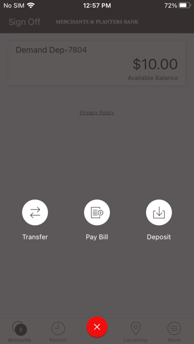 Merchants and Planters Bank MS iPhone screenshot 3 - Finance app