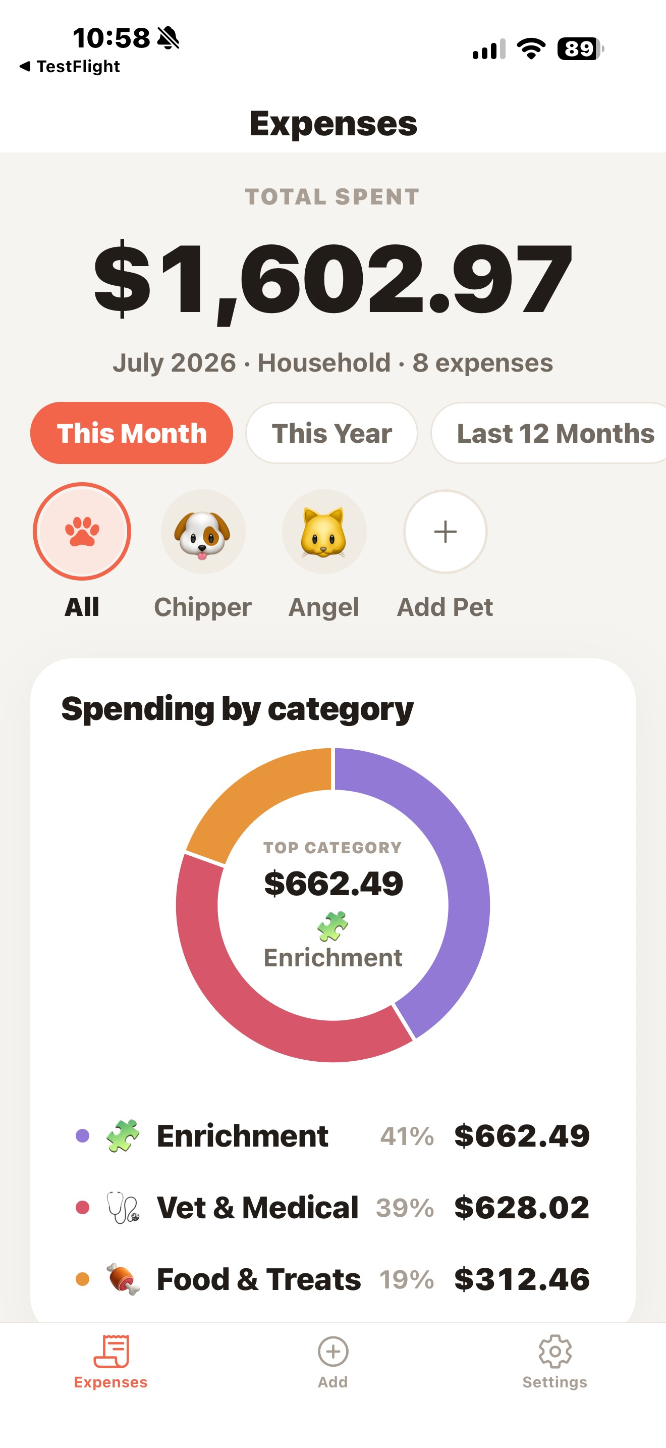 Pet Cost Helper screenshot 3