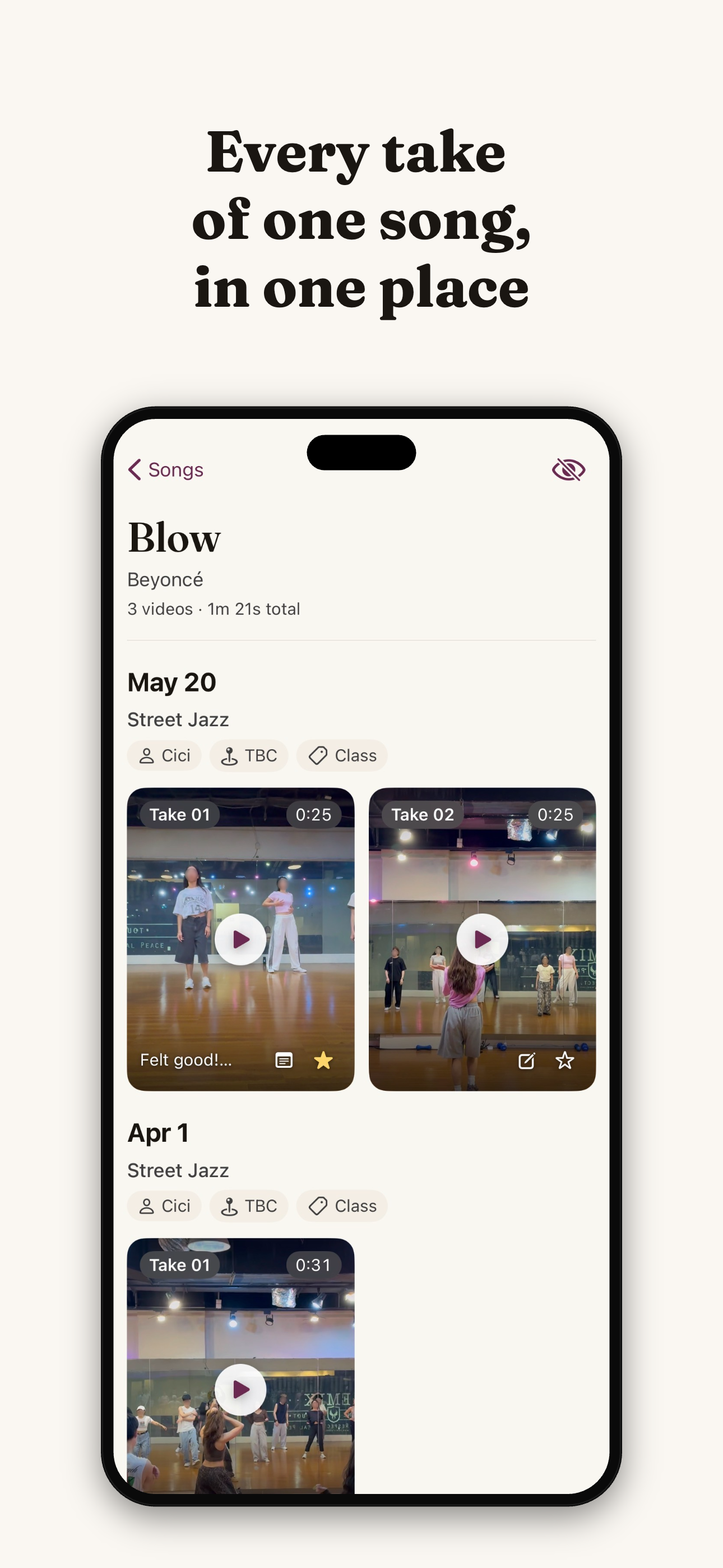 Reelshelf: Dance Journal screenshot 2