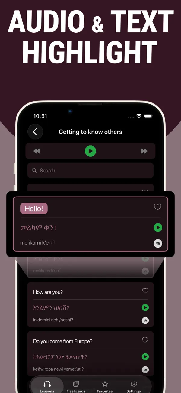 Screenshot #2 pour Learn Amharic - Lentil