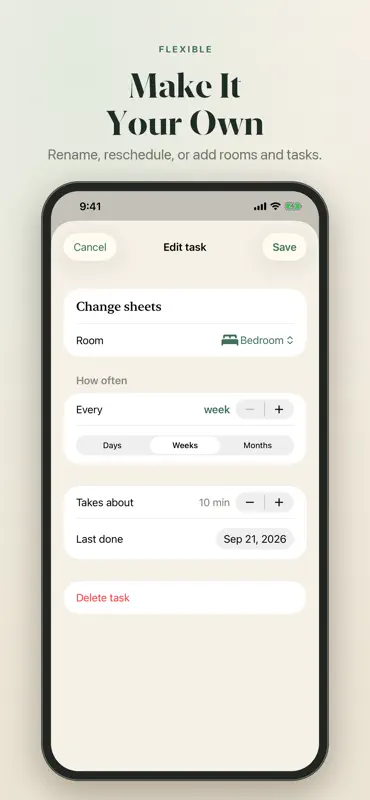 Linen: Home Cleaning Schedule screenshot 7 of 7