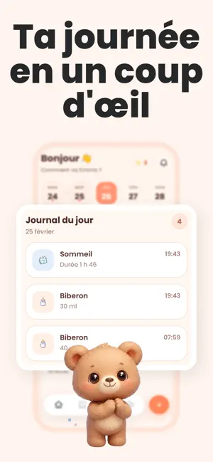 Bébou: Routine & Suivi Bébé iPhone screenshot 2