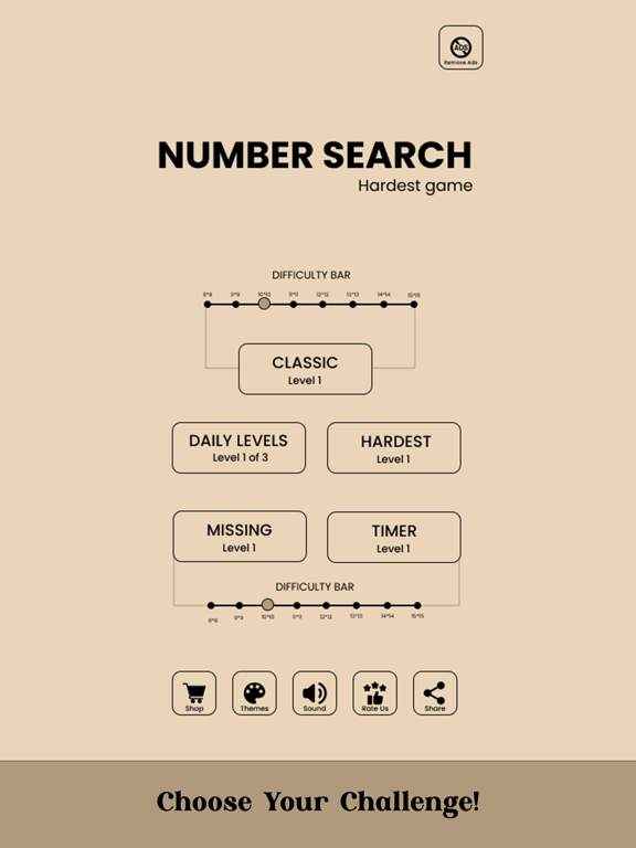 Screenshot #4 pour Number Search - Hardest Game