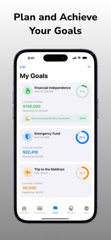 Profiro: FIRE & Budget Planner screenshot