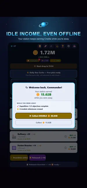 Idle Space Station Tycoon Game screenshot 2