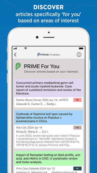 Prime: PubMed Journals & Tools Screenshot