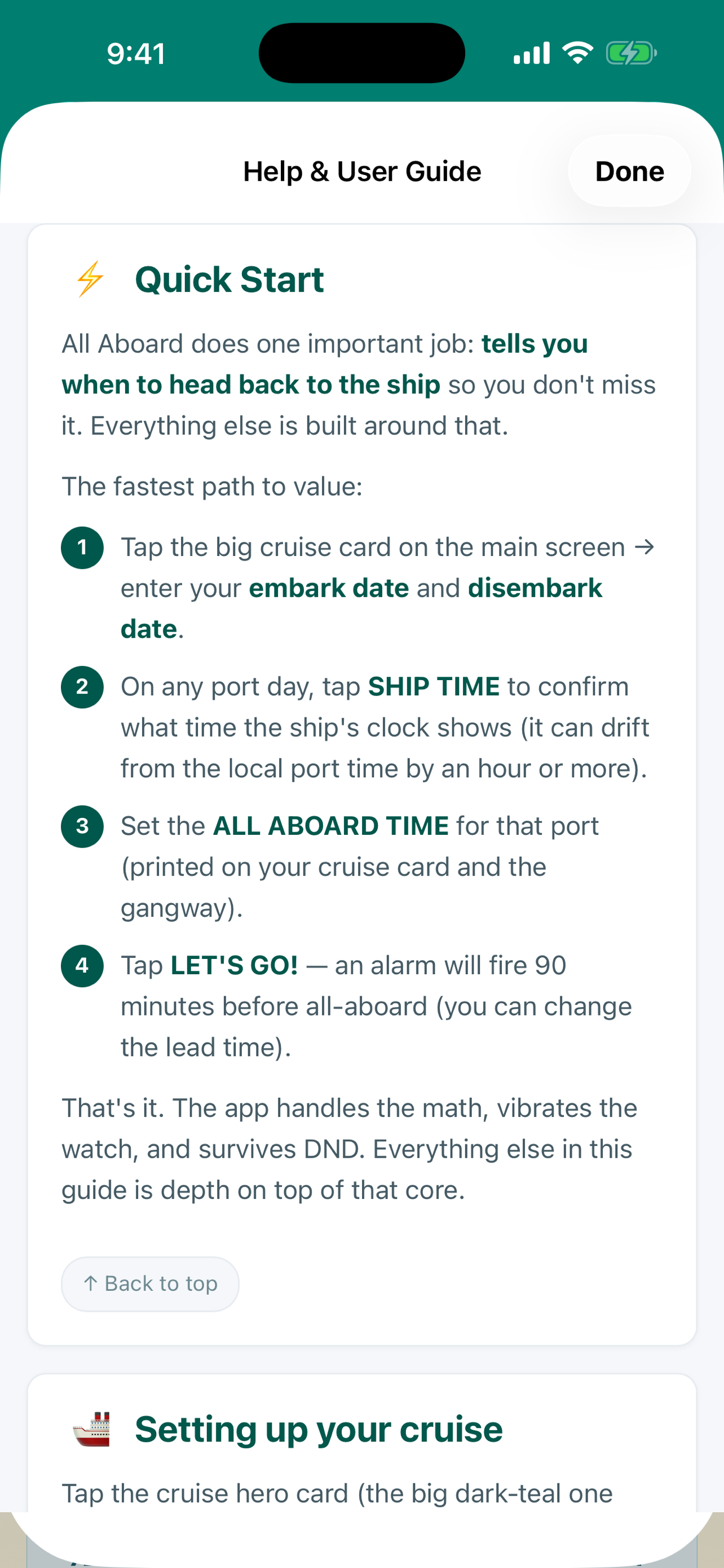 All Aboard - Cruise Companion