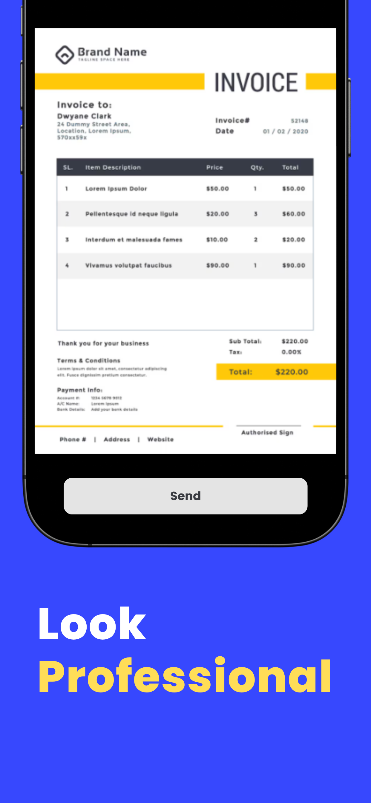 Invoice Maker » Estimate GO screenshot 5