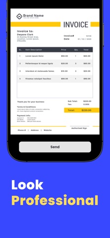 Invoice Maker » Estimate GO screenshot