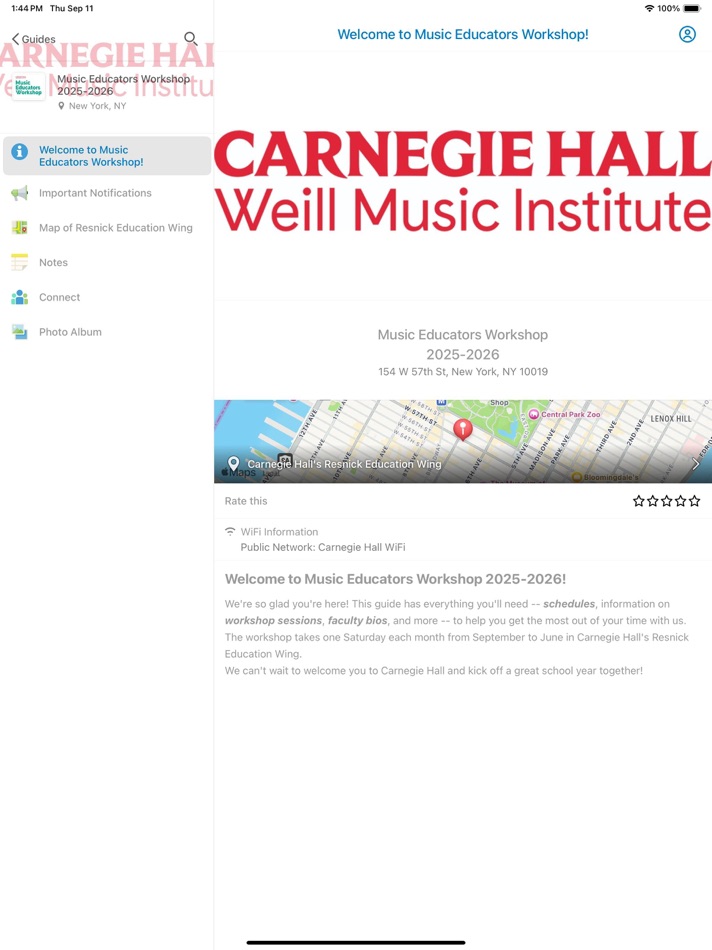 #1. WMI Programs (iOS) By: Carnegie Hall Corporation