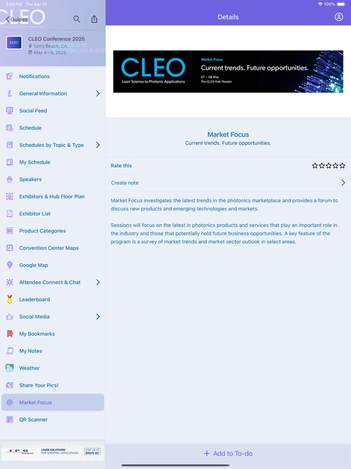 CLEO Conference