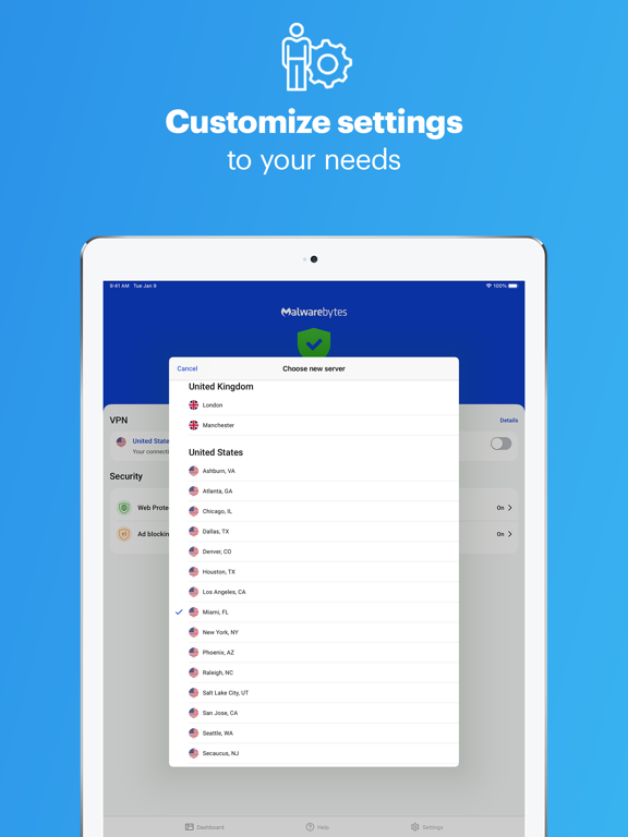 Malwarebytes - Mobile Security iPad screenshot 6 - Utilities app