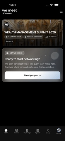 We Meet by We Wealth iPhone screenshot