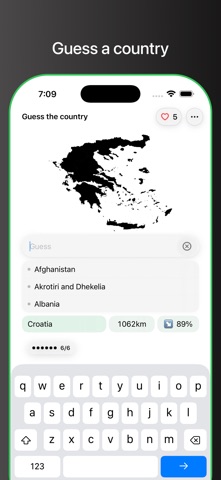 Worldler: Play the Worldle iPhone screenshot