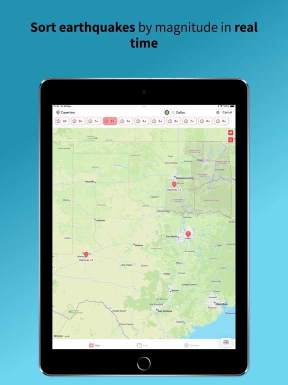 Earthquake Hub iPad screenshot 6 - Weather app