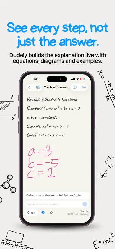 Dudely: AI Tutor & Homework screenshot 2 of 3