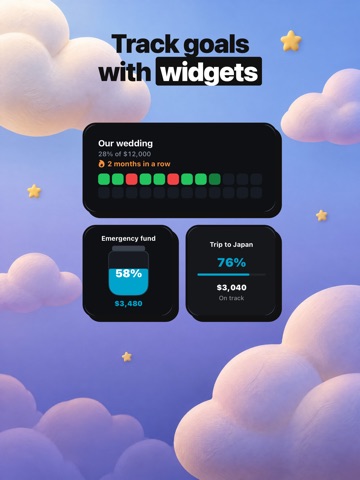 Cute Saving Goal Tracker iPad screenshot