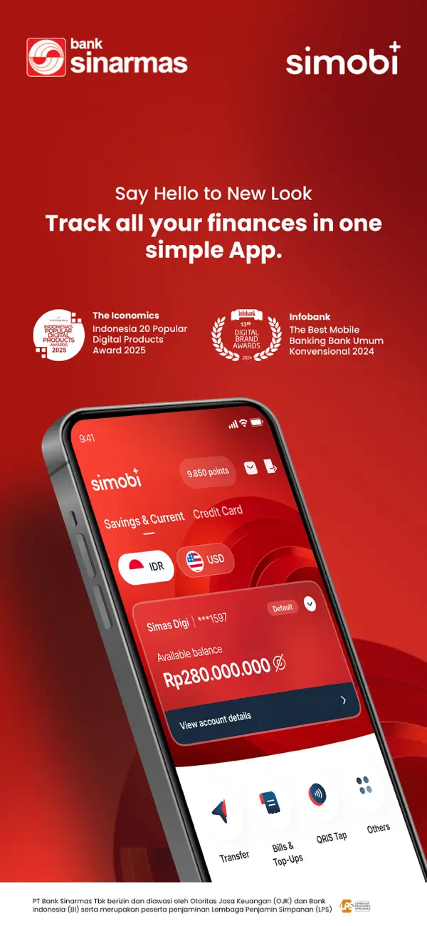 #1. SimobiPlus (iOS) Por: Bank Sinarmas