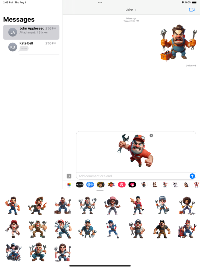 Angry Mechanic Stickers