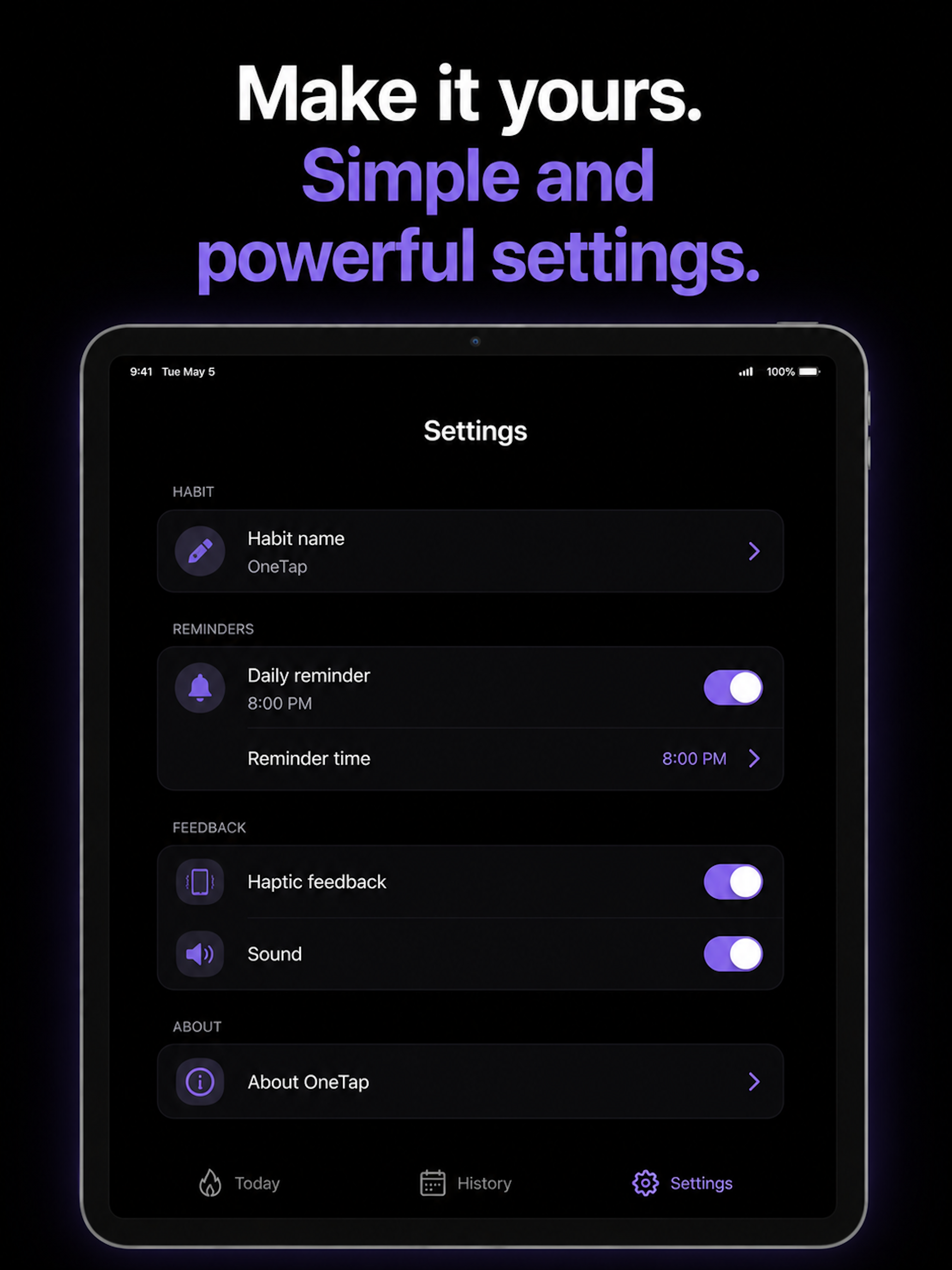OneTap Habit