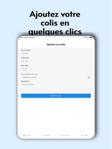 ColiCarthage Livraison Colis iPad screenshot
