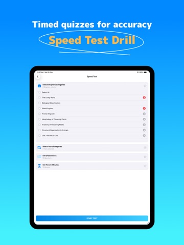NEET Preparation - Test & PYQs iPad screenshot