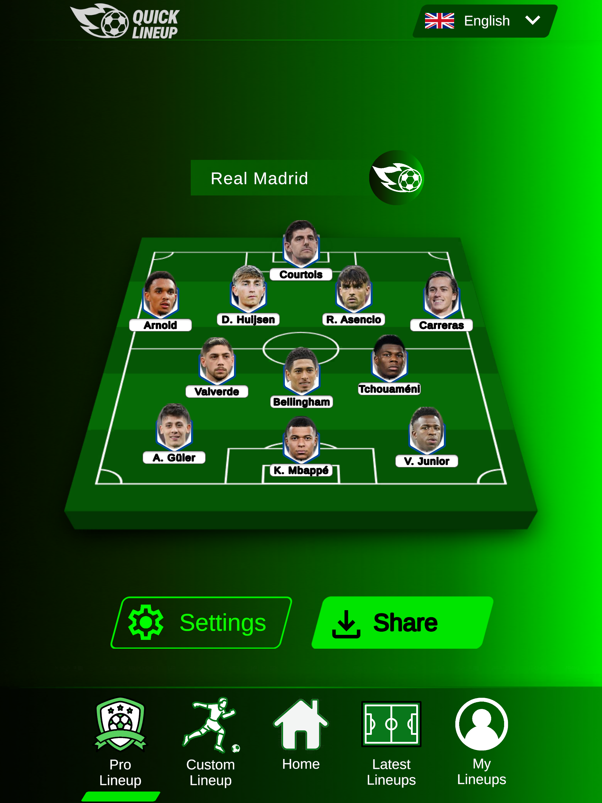 Quick Lineup: Team Builder screenshot 8