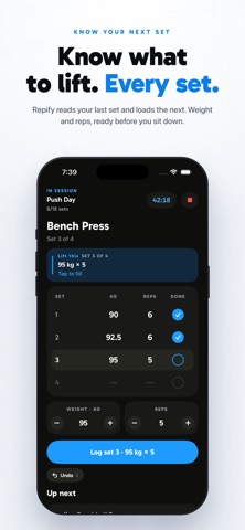 Repify: Workout & Macro Log Screenshot 1 of 8