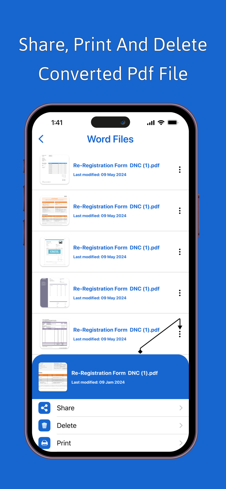 Word2PDF - Convert Word to pdf screenshot 3