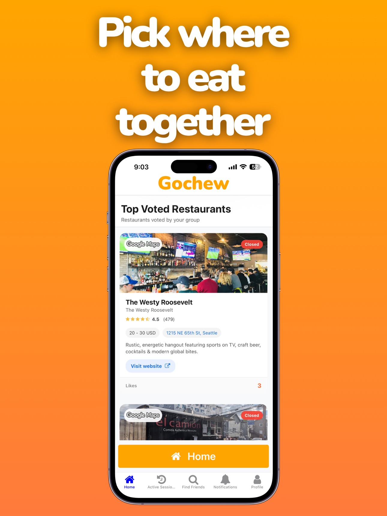 Screenshot 6 of Gochew: Decide Where to Eat