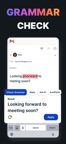 AI Keyboard: Writing Assist iPhone screenshot