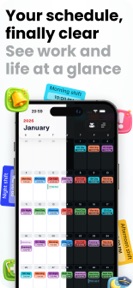 ShiftCal Shift Work Calendar screenshot