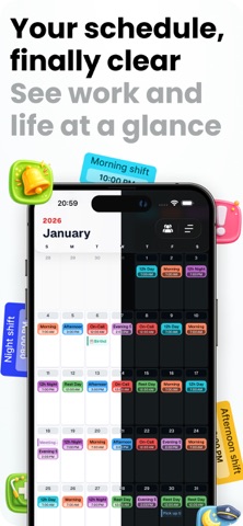 ShiftCal Shift Work Calendar Screenshot 1 of 9
