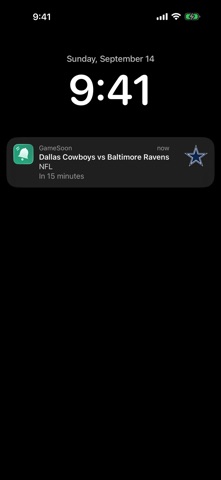 GameSoon: Match Reminders Screenshot 2 of 5