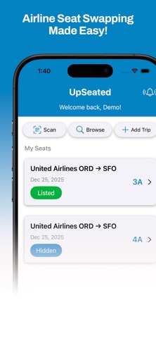 UpSeated screenshot