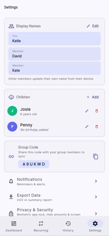 CostShare Sync screenshot