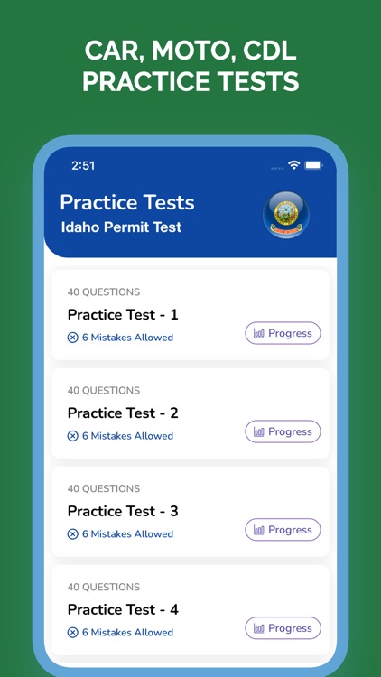 Idaho ITD Driver Written Test