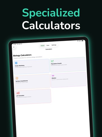Biology AI: Scan Homework iPad screenshot