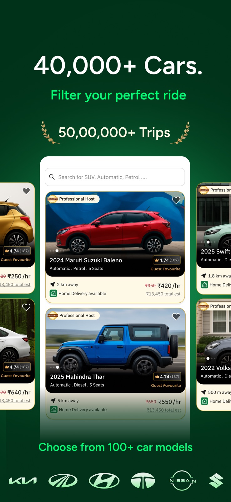 Zoomcar: Car rental for travel iphone screenshot 4