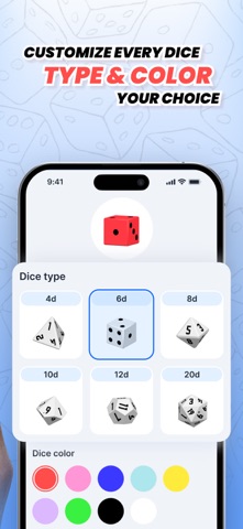 Dice Roller 3D: Cubes control Screenshot 2 of 3